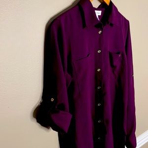 Calvin Klein roll sleeve tunic